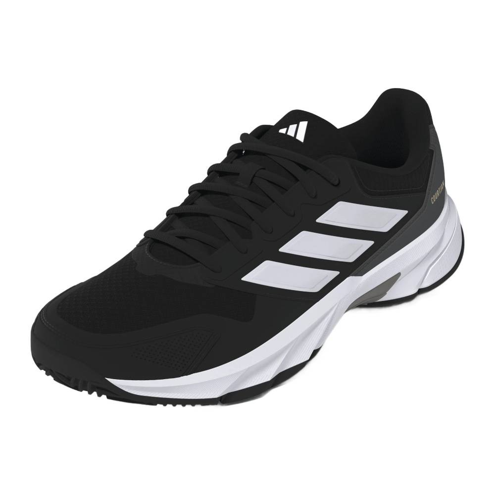 adidas CourtJam Control 3 Men's Tennis Shoe (Black/White) - RacquetGuys.ca