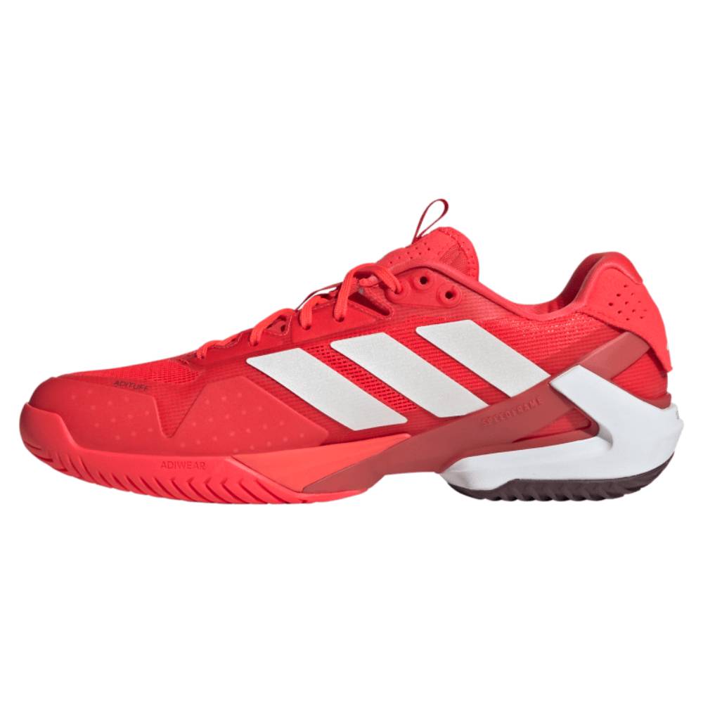 adidas Adizero Ubersonic 5 Men's Tennis Shoe (Red) - RacquetGuys.ca