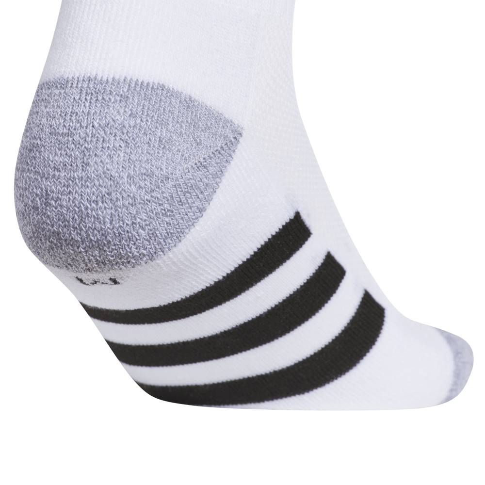 adidas Youth Athletic  Cushioned Quarter Socks (White/Grey) - RacquetGuys.ca