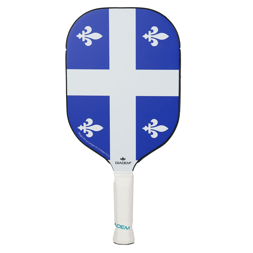 Canadian Quebec Flag Diadem Icon V1 Pickleball Paddle