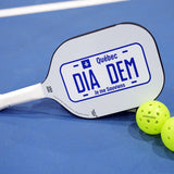 Canadian Quebec Flag Diadem Icon V1 Pickleball Paddle