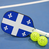 Canadian Quebec Flag Diadem Icon V1 Pickleball Paddle