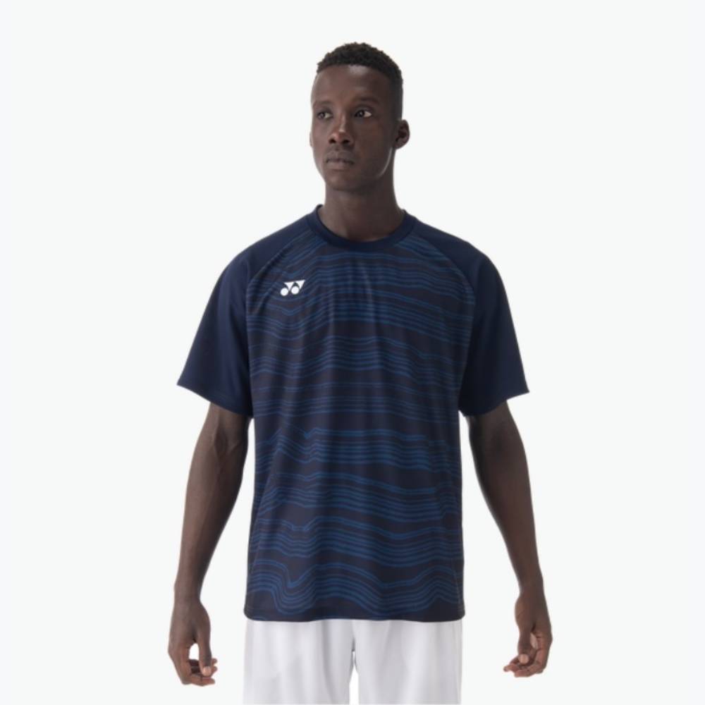 Yonex Men's Crew Neck Shirt (Dark Navy) - RacquetGuys.ca