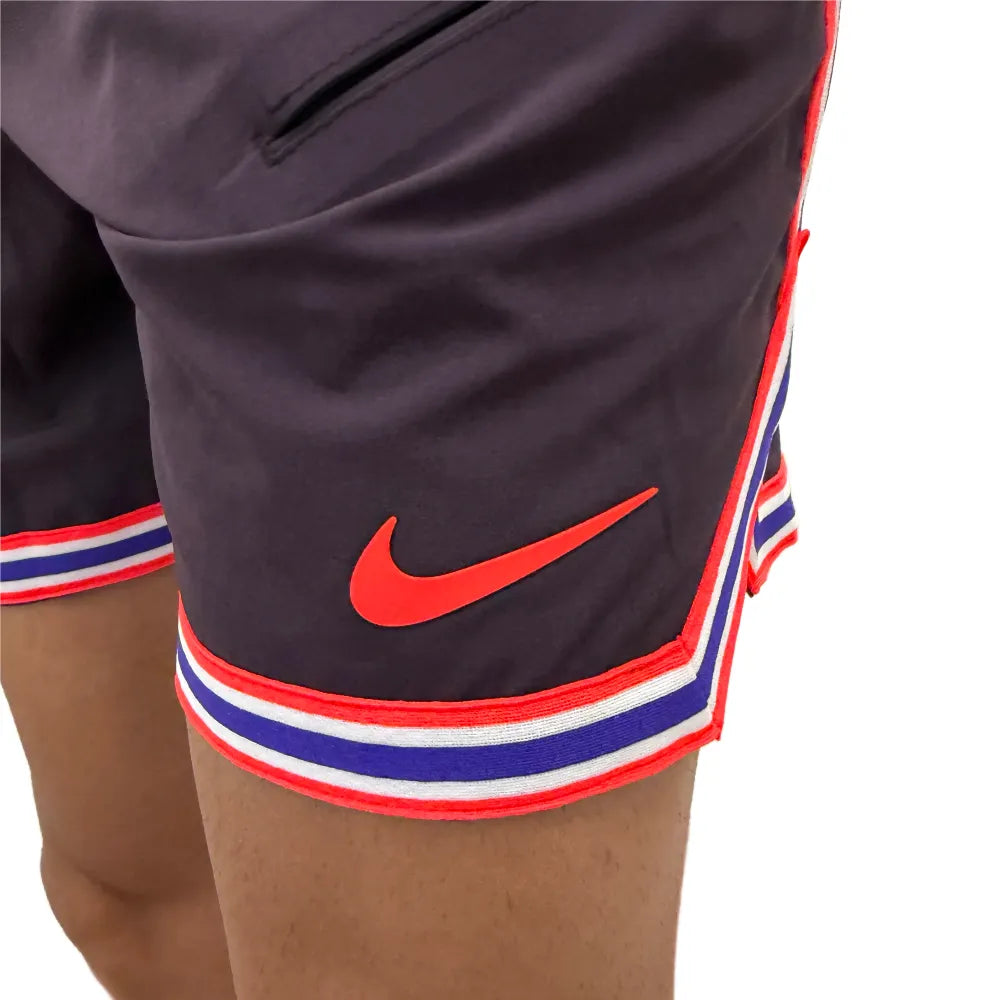 Nike Men's Court Dri-FIT U1 Slam NY Short (Burgundy Ash/Bright Crimson) - RacquetGuys.ca