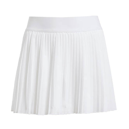 adidas Girl's Club Pleat Skirt (White) - RacquetGuys.ca