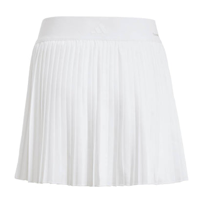 adidas Girl's Club Pleat Skirt (White) - RacquetGuys.ca