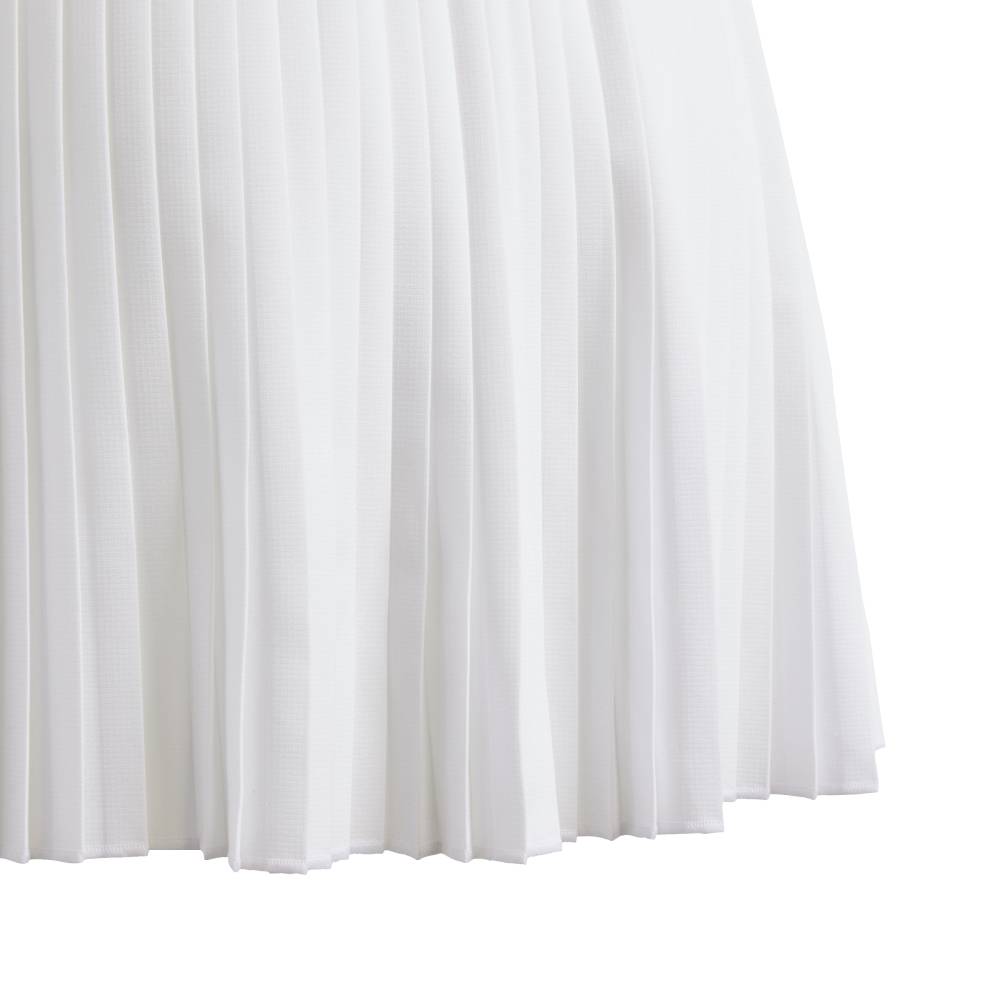 adidas Girl's Club Pleat Skirt (White) - RacquetGuys.ca