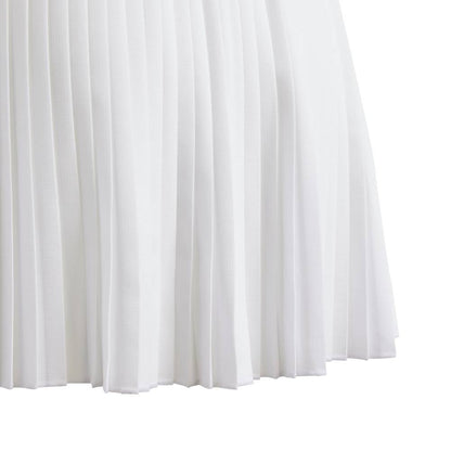 adidas Girl's Club Pleat Skirt (White) - RacquetGuys.ca