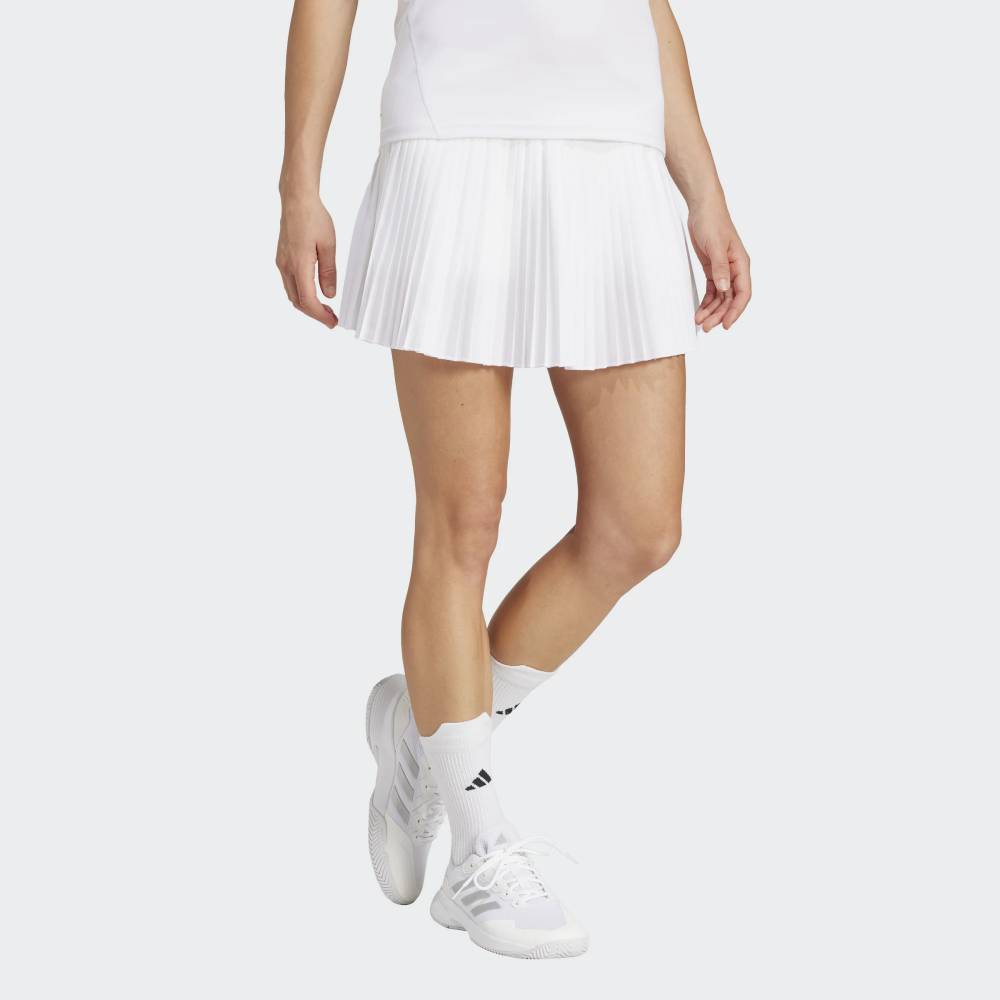 adidas Women's Club Pleat Skirt (White) - RacquetGuys.ca