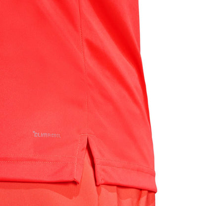 adidas Men’s Club 3 Stripe Climacool Top (Semi Lucid Red) - RacquetGuys.ca