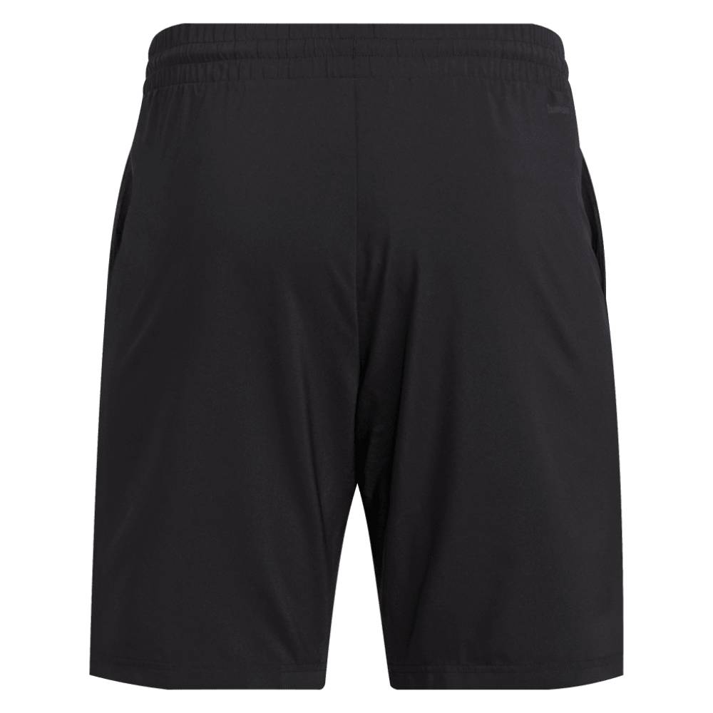 adidas Men's 3 Stripe Club Short 9-Inch (Black) - RacquetGuys.ca