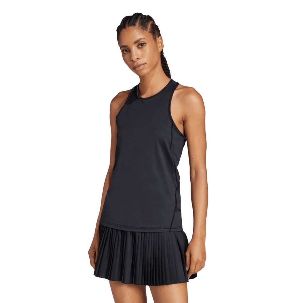adidas Women's Club Tank Top (Black) - RacquetGuys.ca
