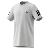 Adidas Boy's Club 3 Stripe Tee (White)