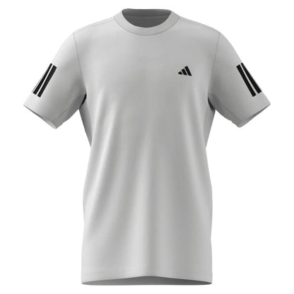 Adidas Boy's Club 3 Stripe Tee (White) - RacquetGuys.ca