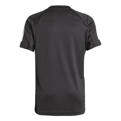 adidas Boy's Club 3 Stripe Top (Black) - RacquetGuys.ca