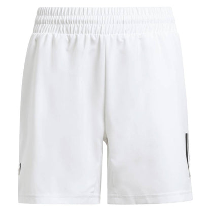 adidas Boy's Club 3 Stripe Short (White) - RacquetGuys.ca