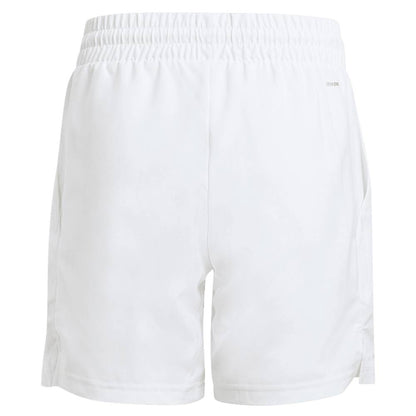 adidas Boy's Club 3 Stripe Short (White) - RacquetGuys.ca