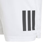 adidas Boy's Club 3 Stripe Short (White)