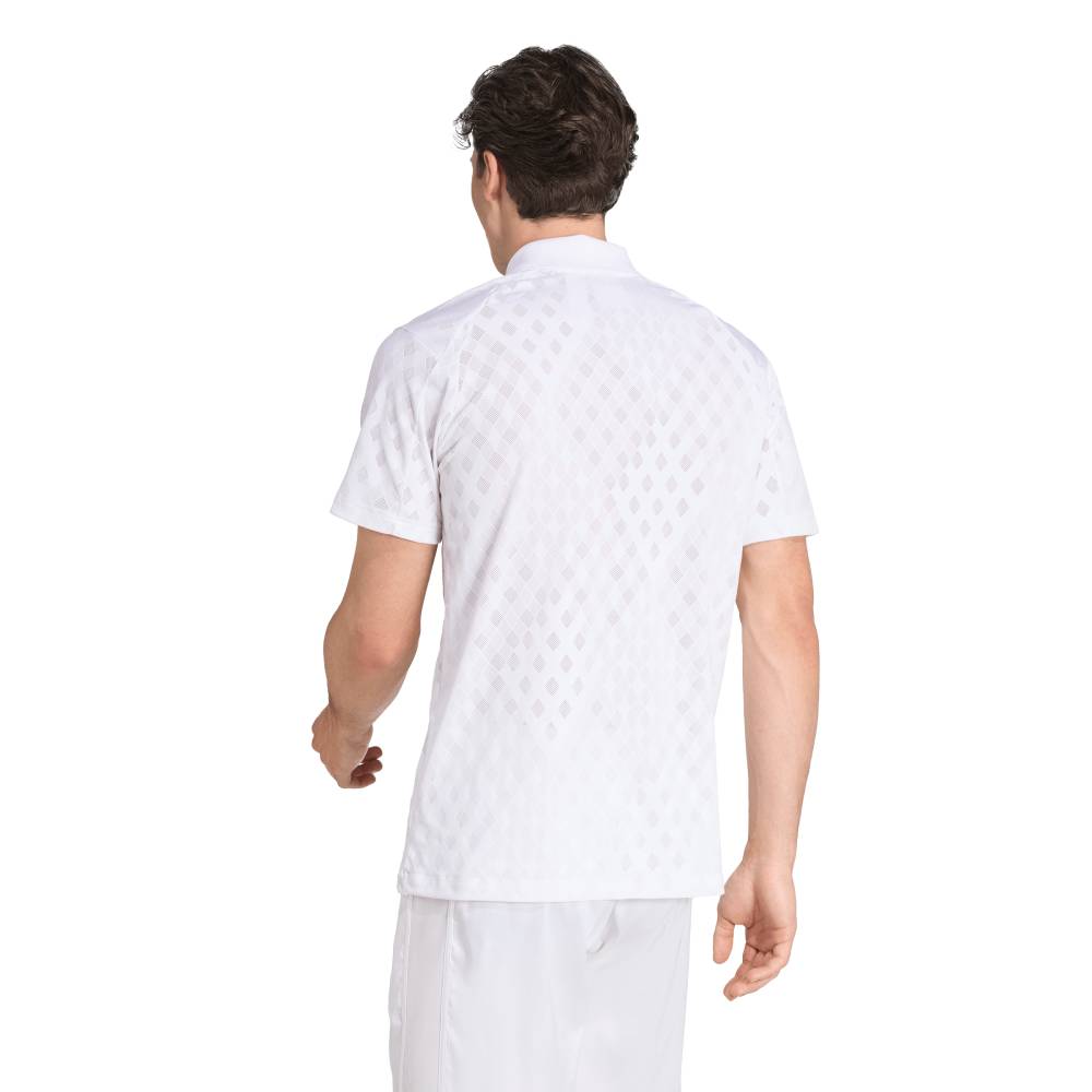 adidas Men's Polo Pro Top (White) - RacquetGuys.ca