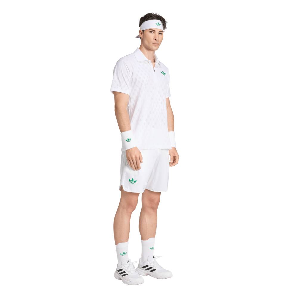 adidas Men's Polo Pro Top (White) - RacquetGuys.ca