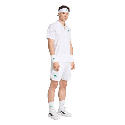 adidas Men's Polo Pro Top (White) - RacquetGuys.ca
