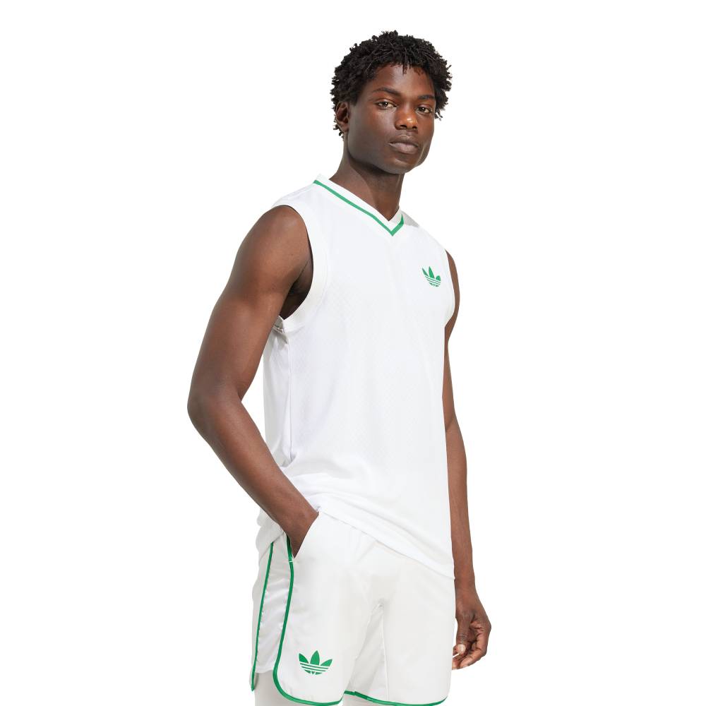 adidas Men's Pro Tank Top (White) -- Description - RacquetGuys.ca
