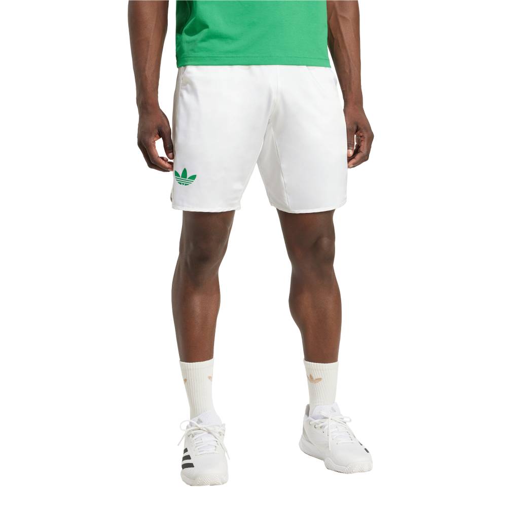 adidas Men's Ergo Short 9-Inch (White) - RacquetGuys.ca