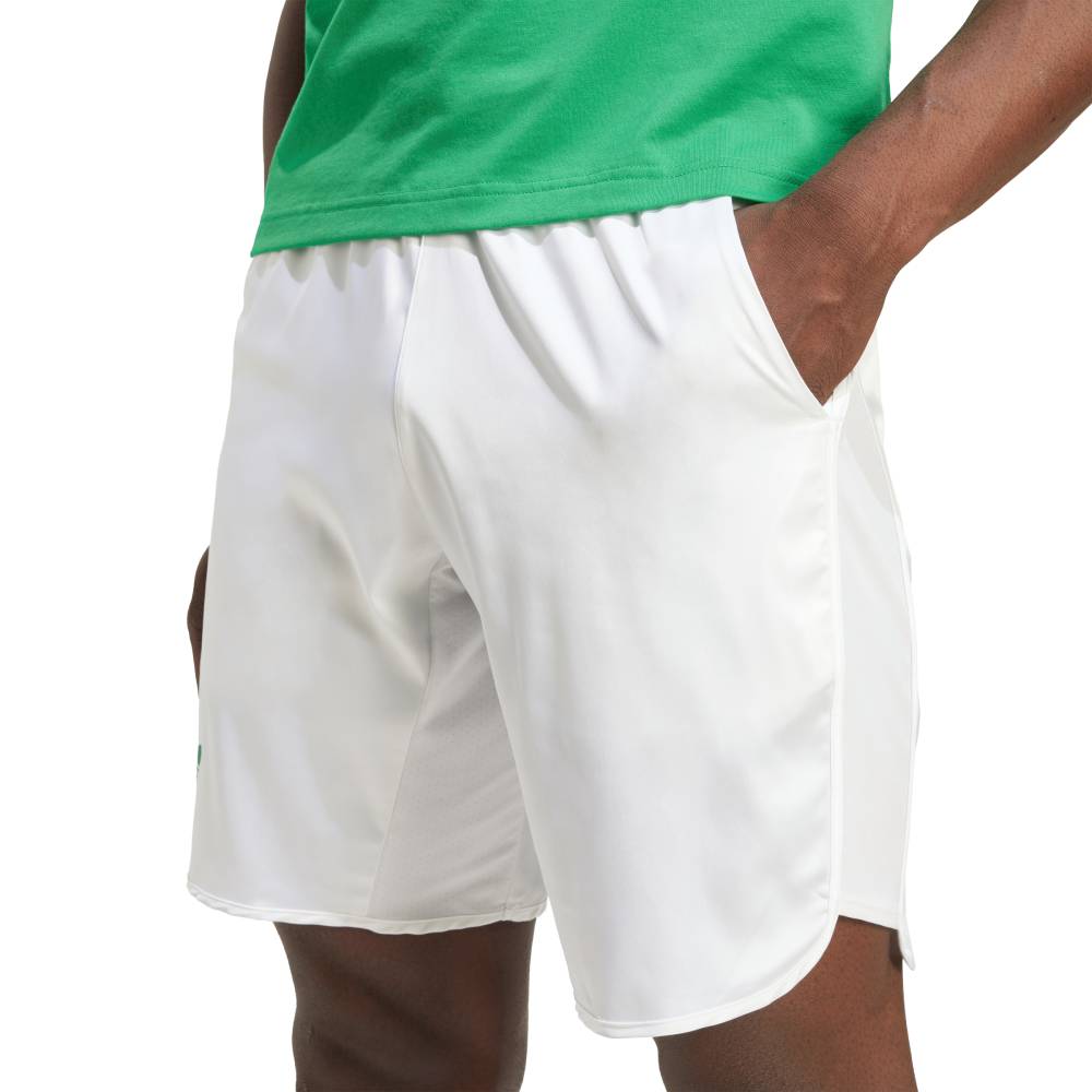 adidas Men's Ergo Short 9-Inch (White) - RacquetGuys.ca