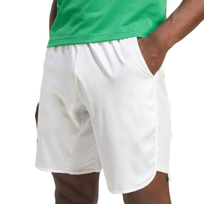 adidas Men's Ergo Short 9-Inch (White) - RacquetGuys.ca