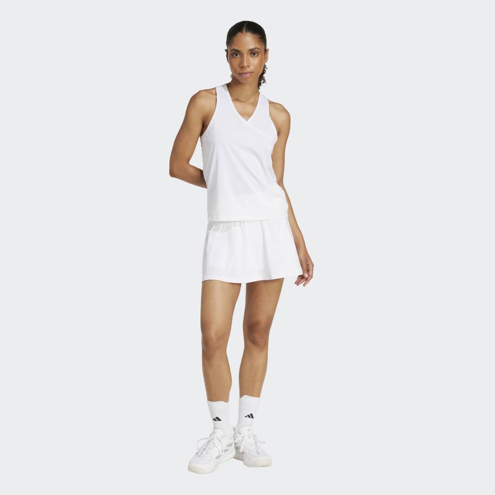 adidas Women's Club Skirt (White) - RacquetGuys.ca