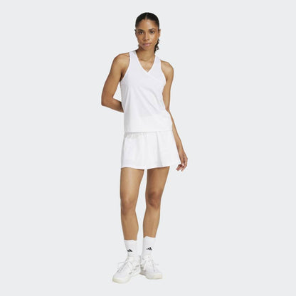 adidas Women's Club Skirt (White) - RacquetGuys.ca