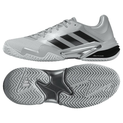 adidas Barricade Men's Tennis Shoe (Silver) - RacquetGuys.ca