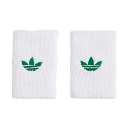 adidas Tennis Large Wristband (White/Green) - RacquetGuys.ca