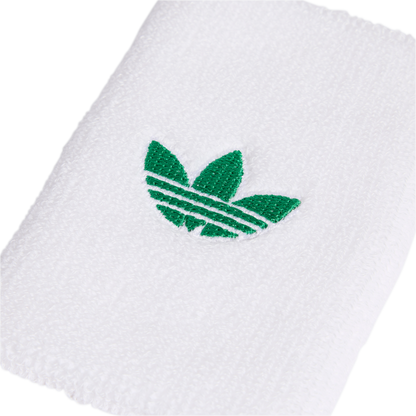 adidas Tennis Large Wristband (White/Green) - RacquetGuys.ca