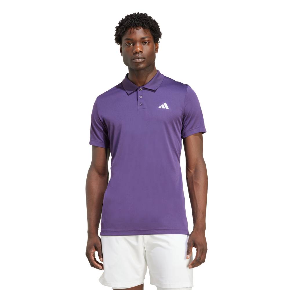 adidas Men's FreeLift Polo Top (Aurora Plum) - RacquetGuys.ca