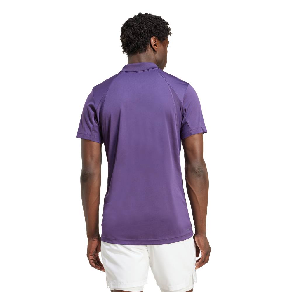 adidas Men's FreeLift Polo Top (Aurora Plum) - RacquetGuys.ca