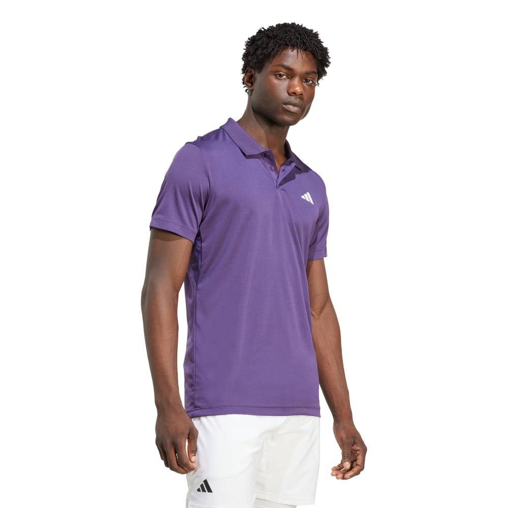 adidas Men's FreeLift Polo Top (Aurora Plum) - RacquetGuys.ca