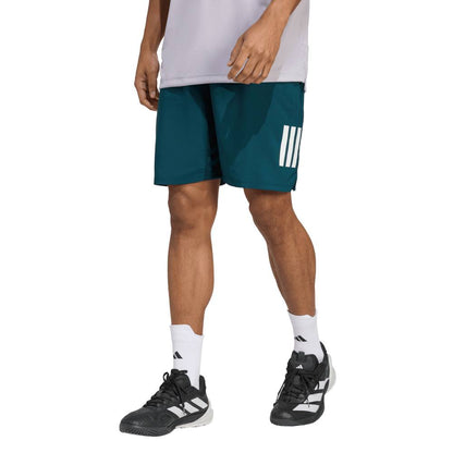adidas Men's 3 Stripe Club 7-inch Short (Aurivy) - RacquetGuys.ca