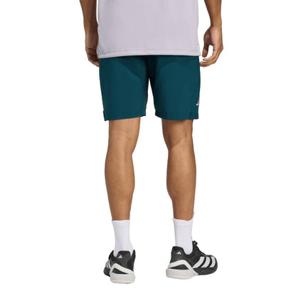 adidas Men's 3 Stripe Club 7-inch Short (Aurivy) - RacquetGuys.ca