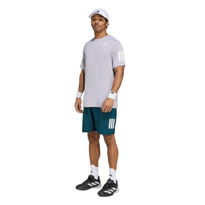 adidas Men's 3 Stripe Club 7-inch Short (Aurivy) - RacquetGuys.ca