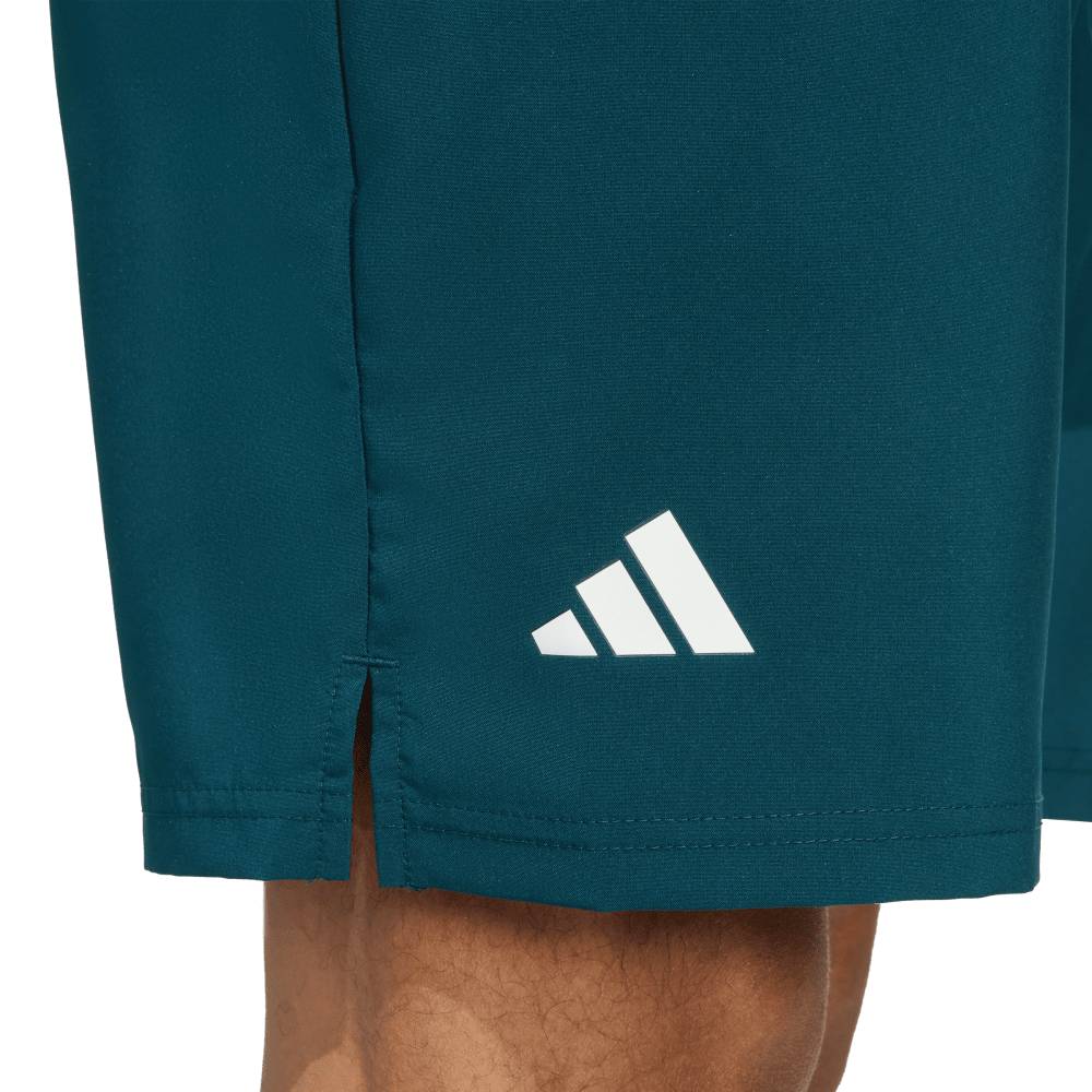 adidas Men's 3 Stripe Club 7-inch Short (Aurivy) - RacquetGuys.ca
