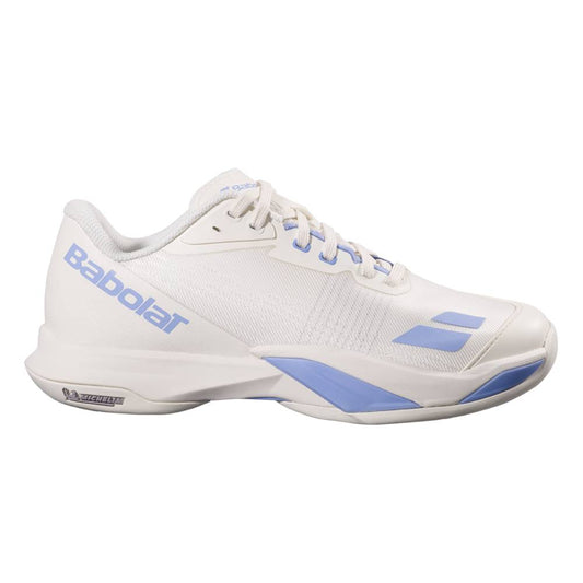 Babolat Jet Mach 4 AC Women's Tennis Shoe (Cream/Lavender) - RacquetGuys.ca