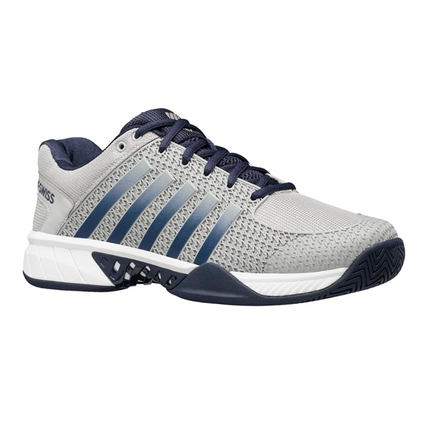 K-Swiss Express Light Wide Men's Pickleball Shoe (Grey/Navy/White) - RacquetGuys.ca