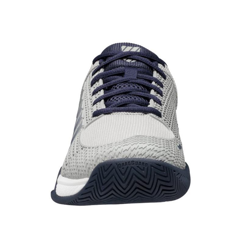 K-Swiss Express Light Wide Men's Pickleball Shoe (Grey/Navy/White) - RacquetGuys.ca