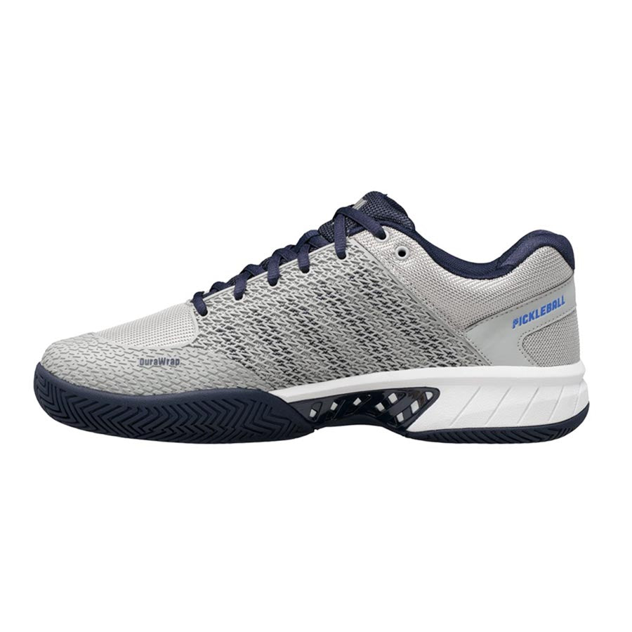 K-Swiss Express Light Wide Men's Pickleball Shoe (Grey/Navy/White) - RacquetGuys.ca