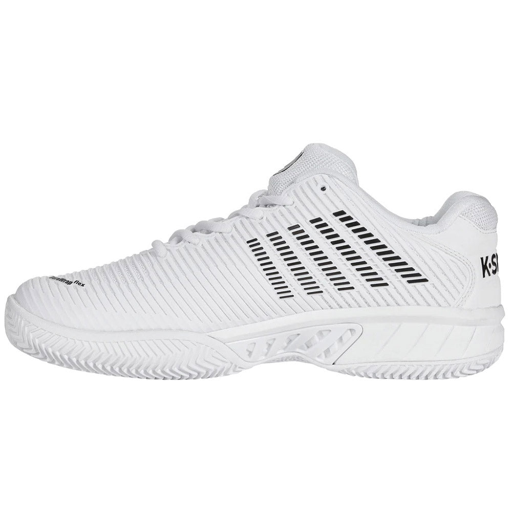 K-Swiss Hypercourt Express 2 Clay Men's Tennis Shoe (White/Black) - RacquetGuys.ca