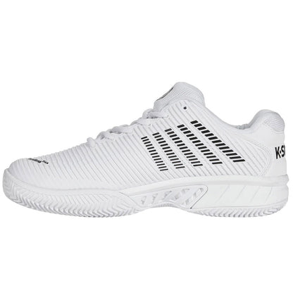 K-Swiss Hypercourt Express 2 Clay Men's Tennis Shoe (White/Black) - RacquetGuys.ca
