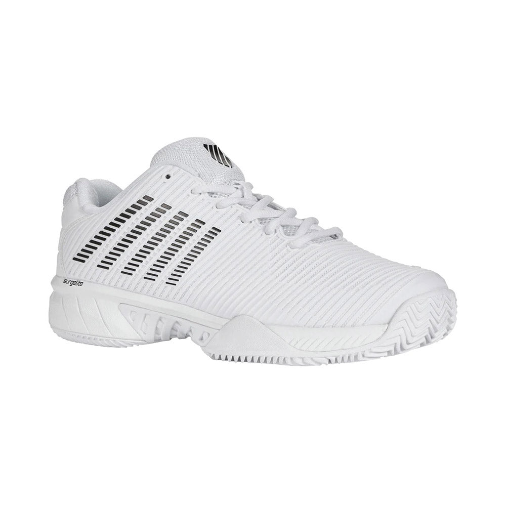 K-Swiss Hypercourt Express 2 Clay Men's Tennis Shoe (White/Black) - RacquetGuys.ca