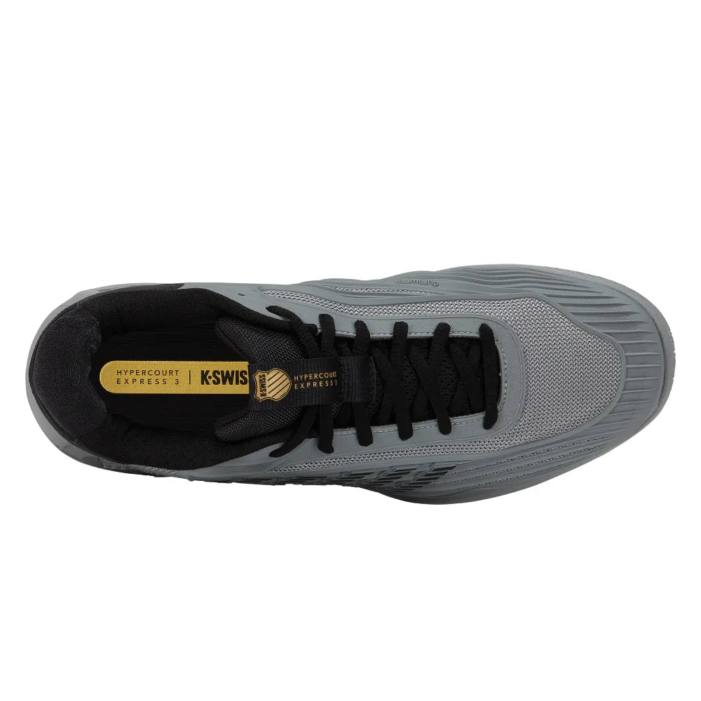 K-Swiss Hypercourt Express 3 Men's Tennis Shoe (Ultimate Gray/Moonless Night) - RacquetGuys.ca