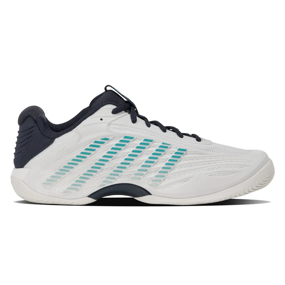 K-Swiss Hypercourt Express 3 Wide Men's Tennis Shoe (Blanc de Blanc/Carbon) - RacquetGuys.ca